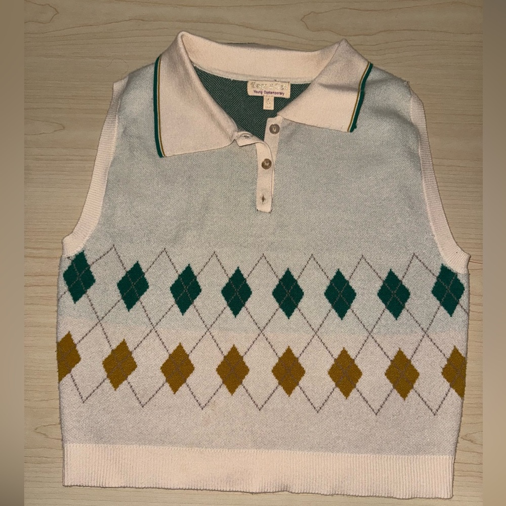 Sage & Oak Argyle Sweater